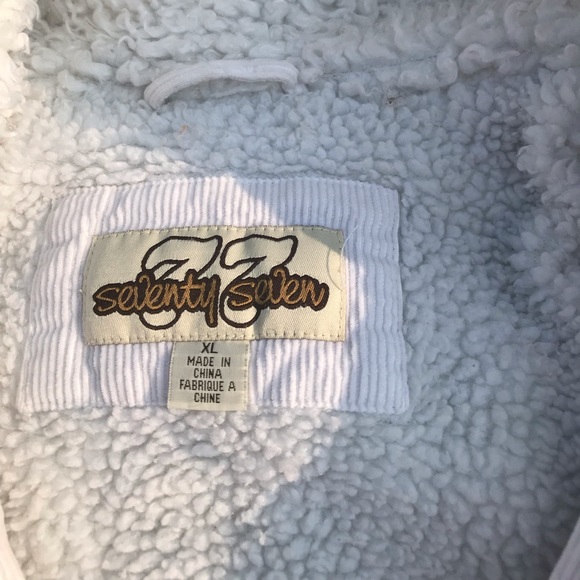 Seventy seven 77💕White corduroy winter coat 💕 - Picture 4 of 10